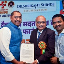 Appreciation Letter from Dr. Shrikant Shinde Foundation