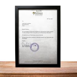 Appreciation Letter from H. N. Reliance Hospital