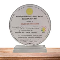 Appreciation Trophy by The Ministry of Health and Family Welfare, Maharashtra