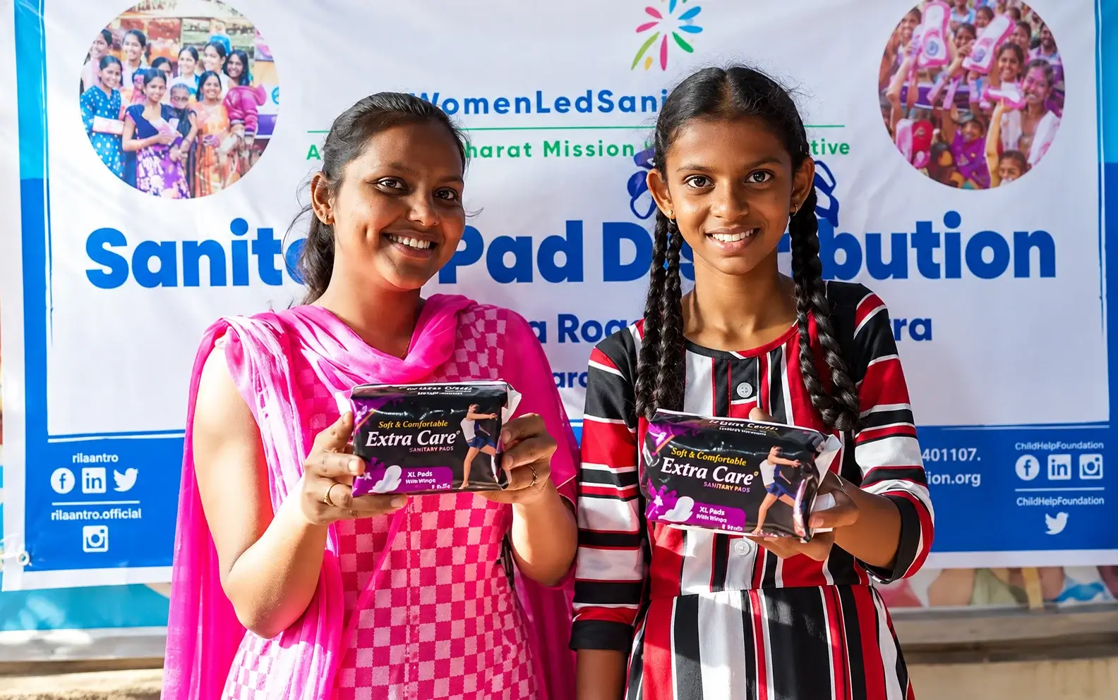 Sanitary Pad Distribution, Child Help Foundation
