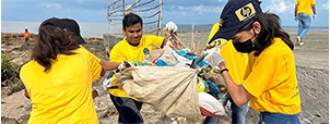 Beach Clean-Up. Marine Life Conservation, Child Help Foundation 