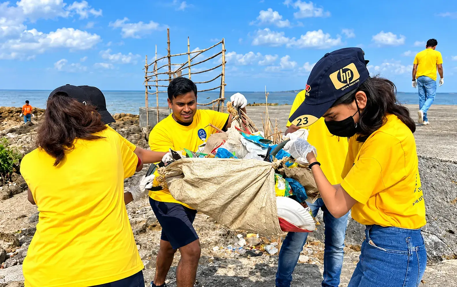 Beach Clean-Up. Marine Life Conservation, Child Help Foundation
