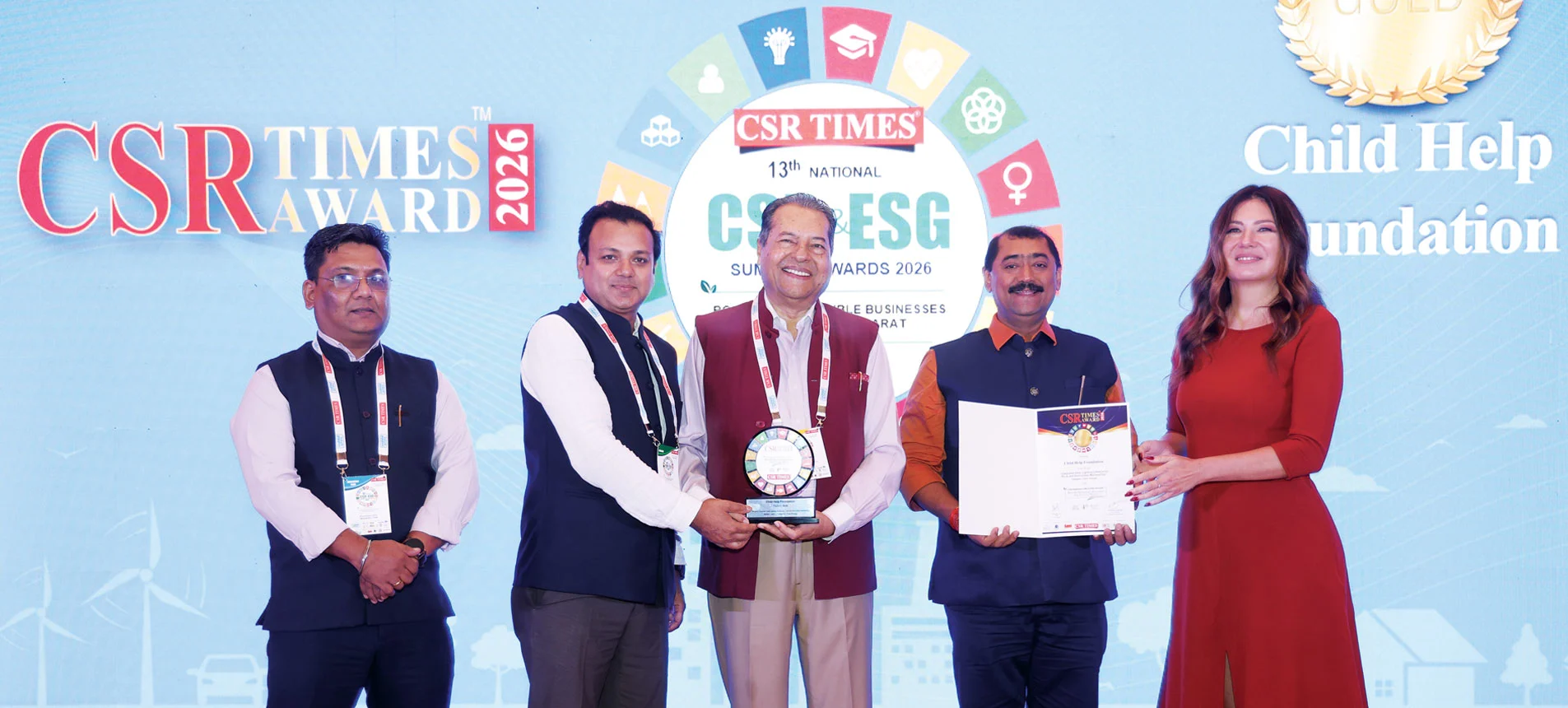 CSRTIMES AWARD CSR TIMES 13th NATIONAL CESG SUN WARDS 2026 LE BUSINESSES RAT O+ CSRIME Child Help undation